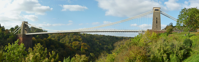 Suspension Bridge Panorama