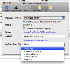 Cyberduck Default Root Object