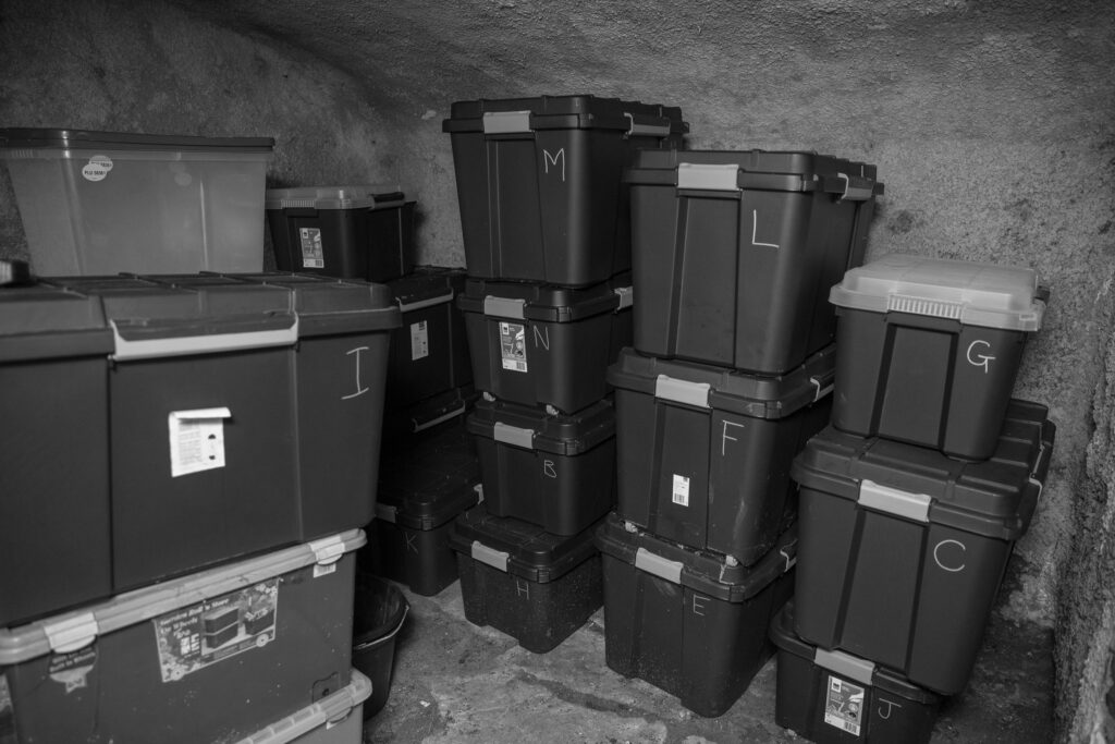 Cellar storage boxes