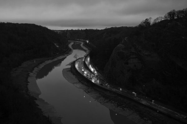 Avon Gorge and Portway, taken from the Clifton Suspension Bridge