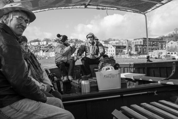 Passengers on a ferry