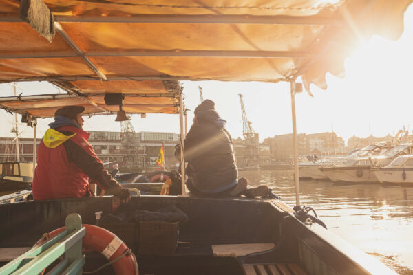 On board a Bristol Ferry boat in the sunshine